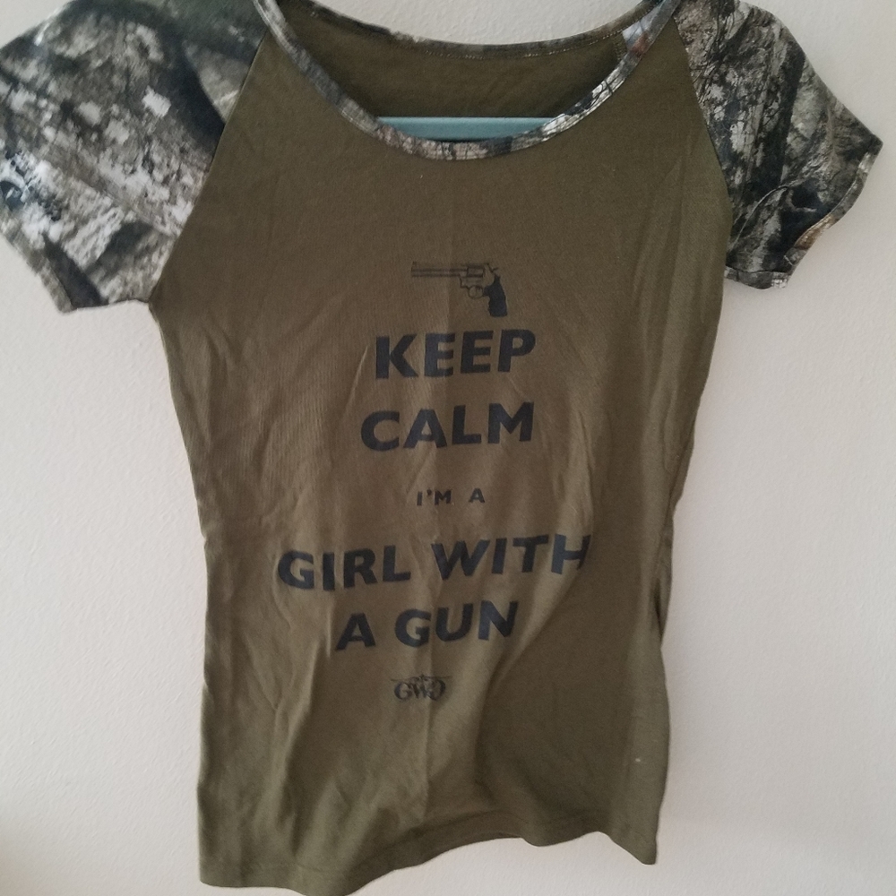 Camo Girls with Guns Tshirt